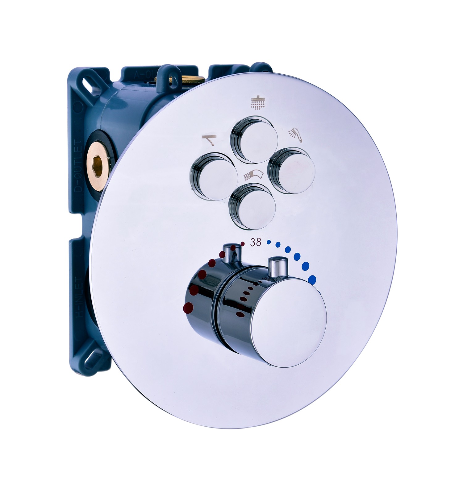 AT4236 4功能恒温暗装阀 按键切换阀