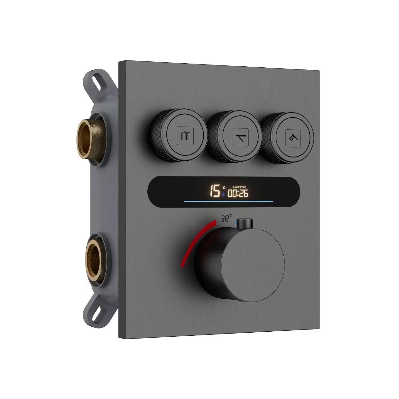 AT5423-DP 3功能按键恒温调流量主体带温度数显